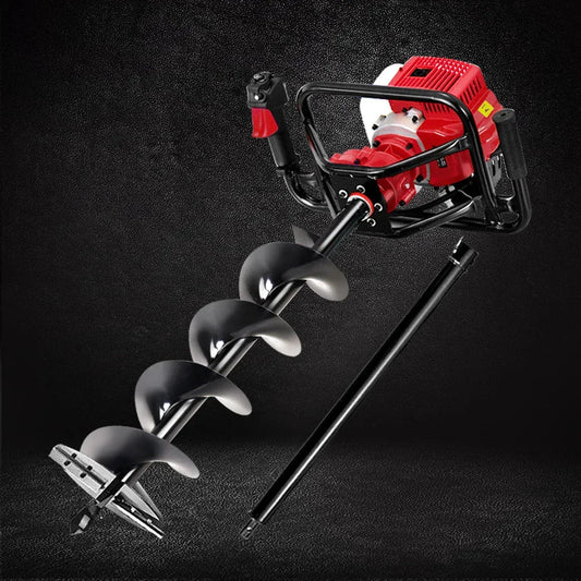 Petrol Post Hole Digger 65CC Drill Borer Fence Extension