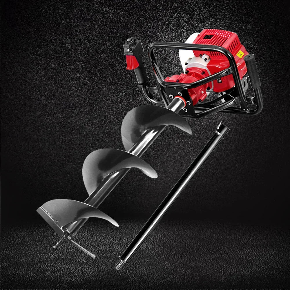 Petrol Post Hole Digger Drill Borer 65CC Fence Extension