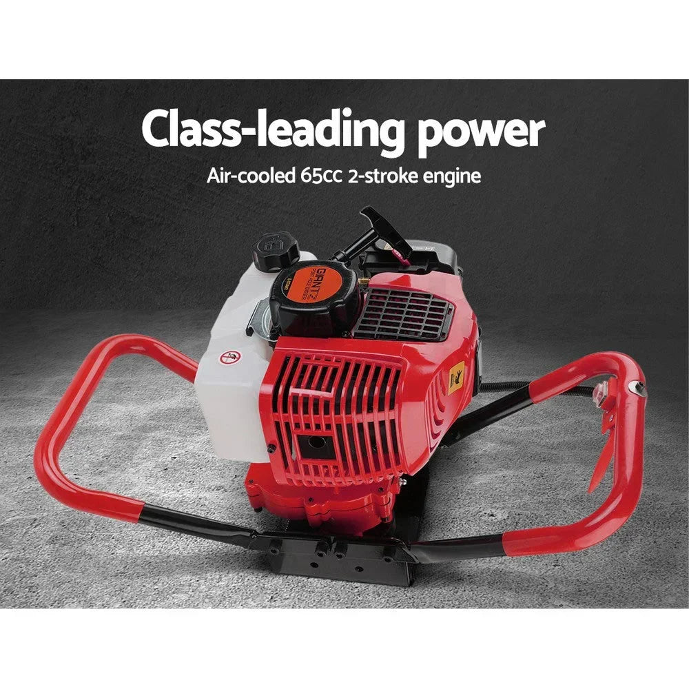 Petrol post hole digger