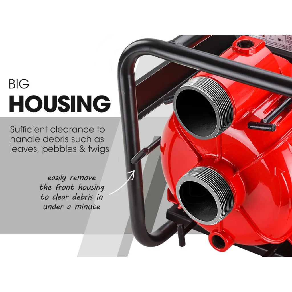 Petrol Trash Water Transfer Pump 8HP 3 Pressure