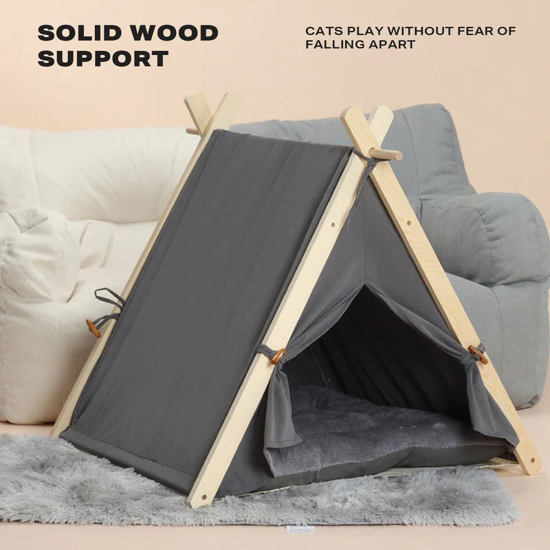 Pets Teepee Dogs Tent Removable Washable Cats Tents Dog Cat