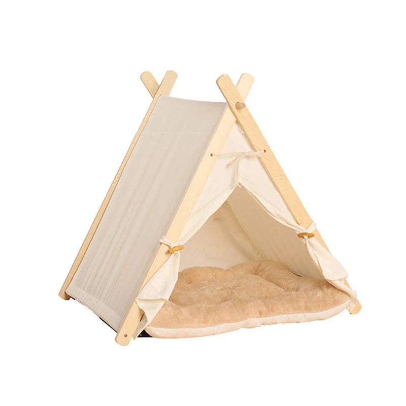 Pets Teepee Dogs Tent Removable Washable Cats Tents Dog Cat