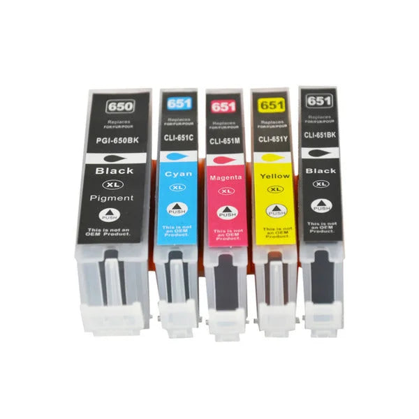 PGI-650XL CLI-651XL Compatible Inkjet Set - 5 Cartridges