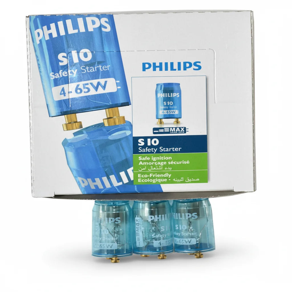 Philips S10 Safety Starters for Fluorescent Lamps - 3 Boxes