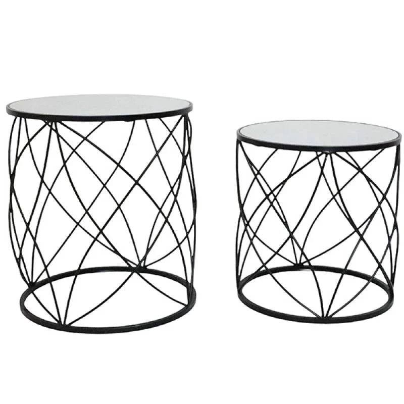 Phillip Mirror Top Side Table 53cm - Home & Garden > Decor