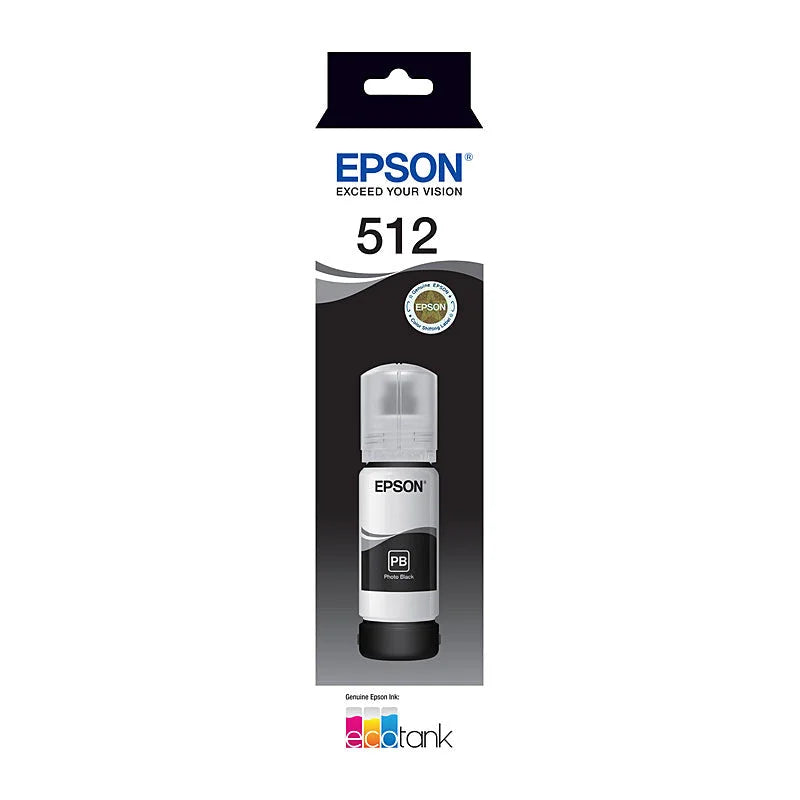 Photo Black EcoTank Bottle - EPSON T512