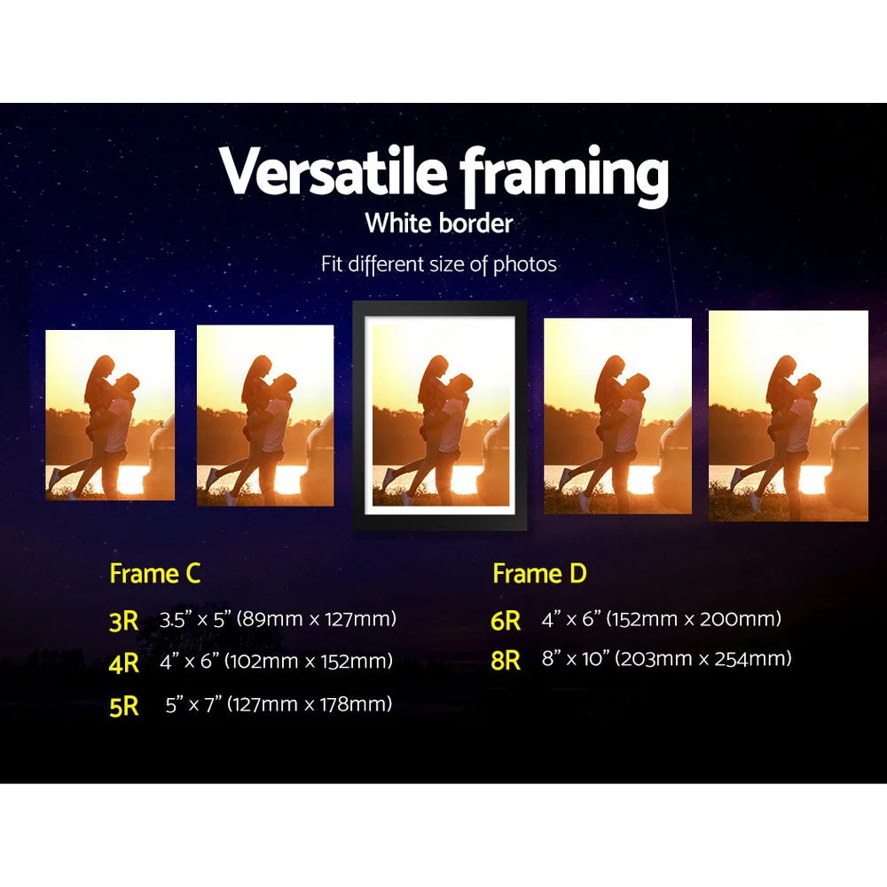 Photo Frame Set 30‑pcs Wall Hanging Collage Black