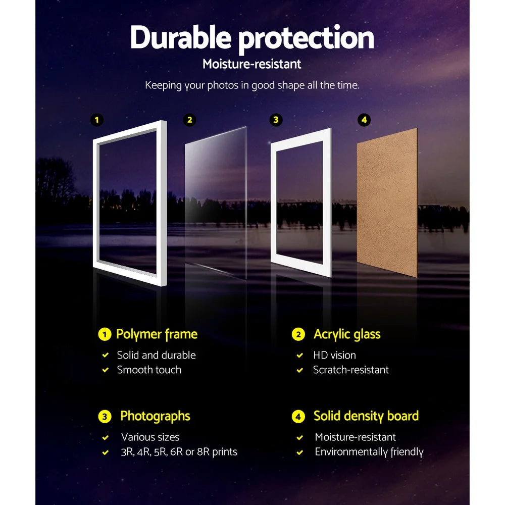 Photo Frame Set 30‑pcs Wall Hanging Collage White