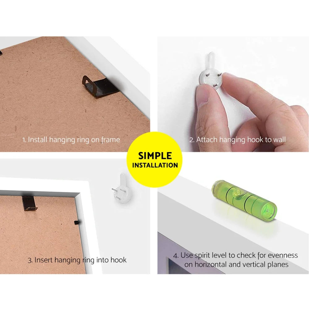 Photo Frame Set 30‑pcs Wall Hanging Collage White