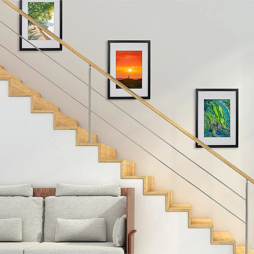 Photo Frames Set Collage Black A3 Wall Picture Home Decor