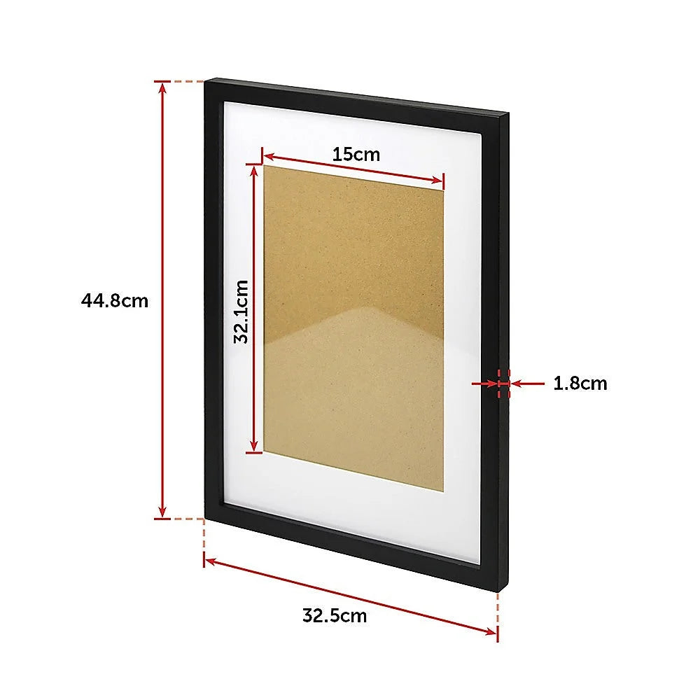 Photo Frames Set Collage Black A3 Wall Picture Home Decor