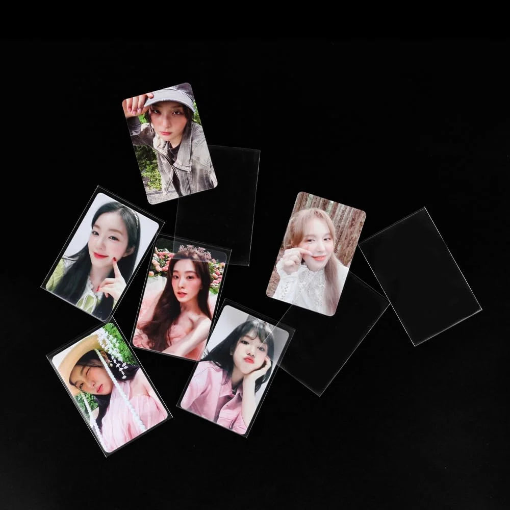 Photocard Sleeves 100 Packs - 200 Microns Kpop (Unsealable)