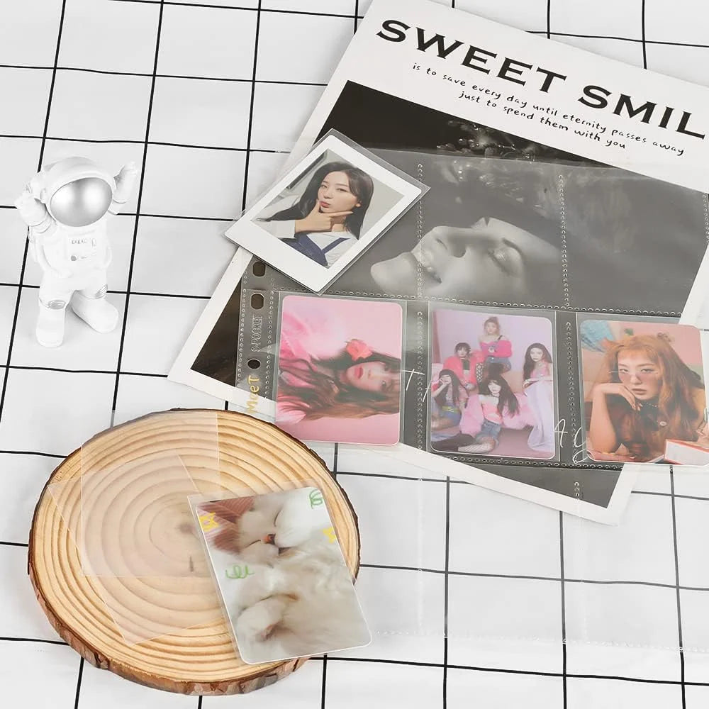 Photocard Sleeves 100 Packs - 200 Microns Kpop (Unsealable)