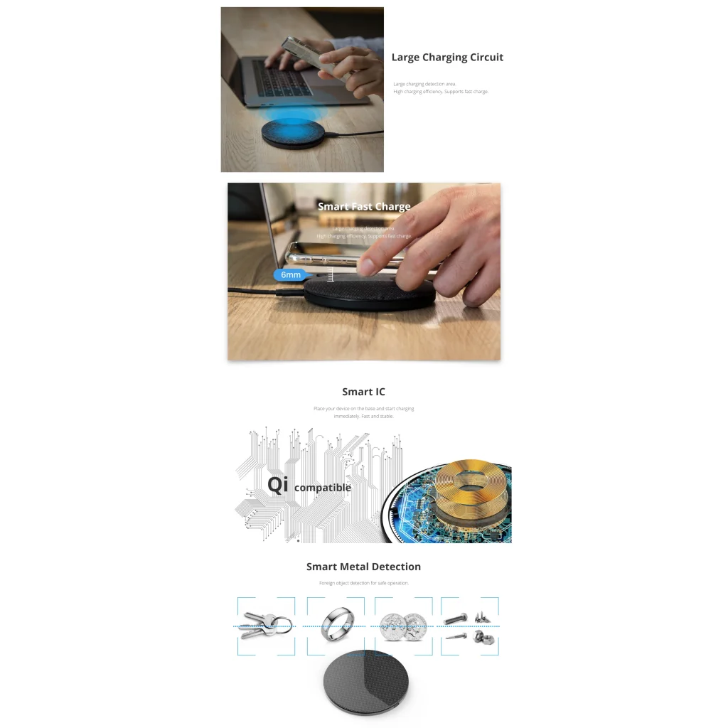 PhotoFast AirCharge Qi Compatible 10W Fast Charger (AC8000)
