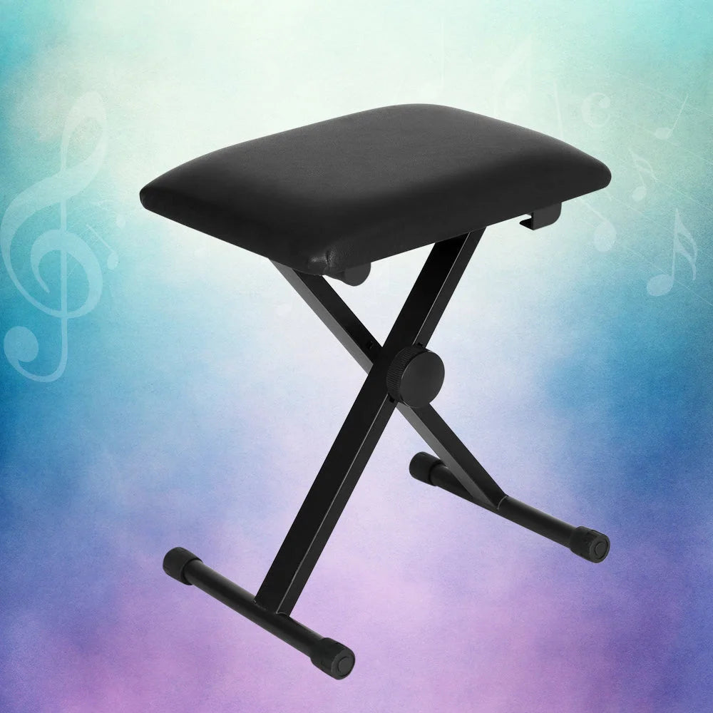 Piano Stool Adjustable Height Keyboard Seat Portable Bench