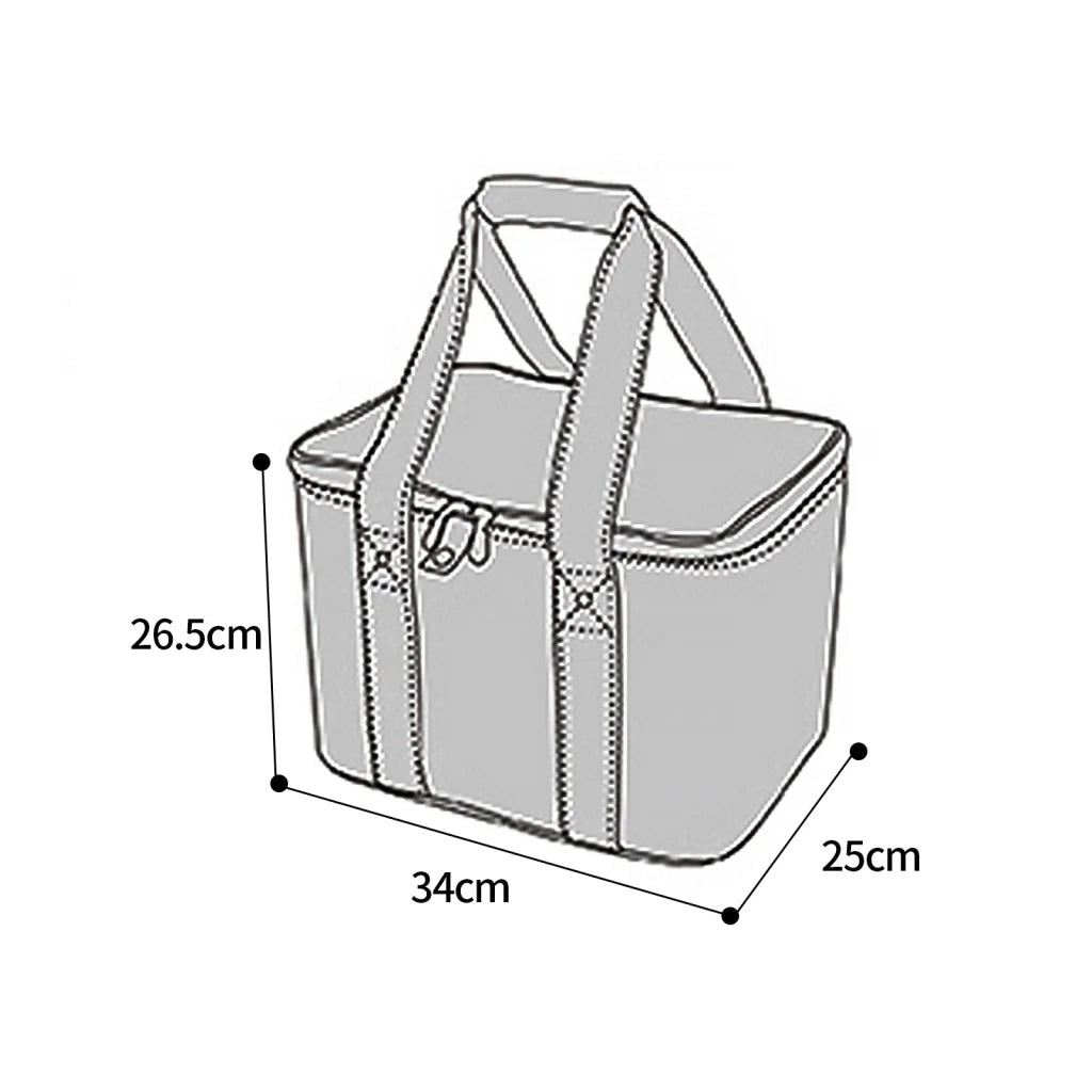 Picnic Bag Red Insulated Thermal Cooler Portable Lunch Food