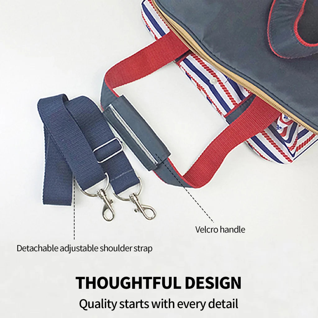 Picnic Bag Red Insulated Thermal Cooler Portable Lunch Food