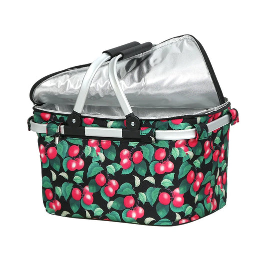 Picnic Basket Folding Bag Hamper Insulated Storage Food