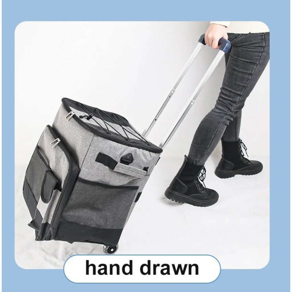 Picnic Cooler Bag Trolley 36L Thermally Insulated - Holds