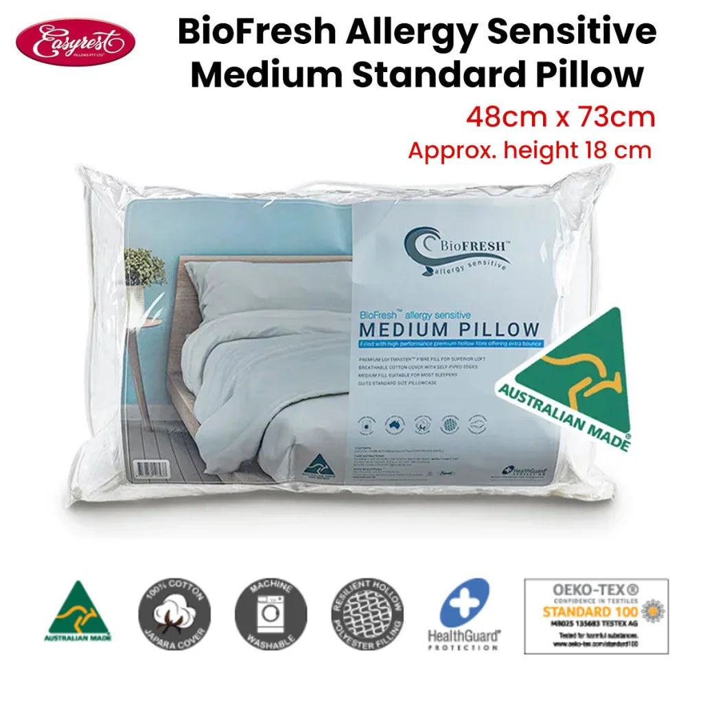 Pillow Easyrest BioFresh Allergy Sensitive Medium Standard