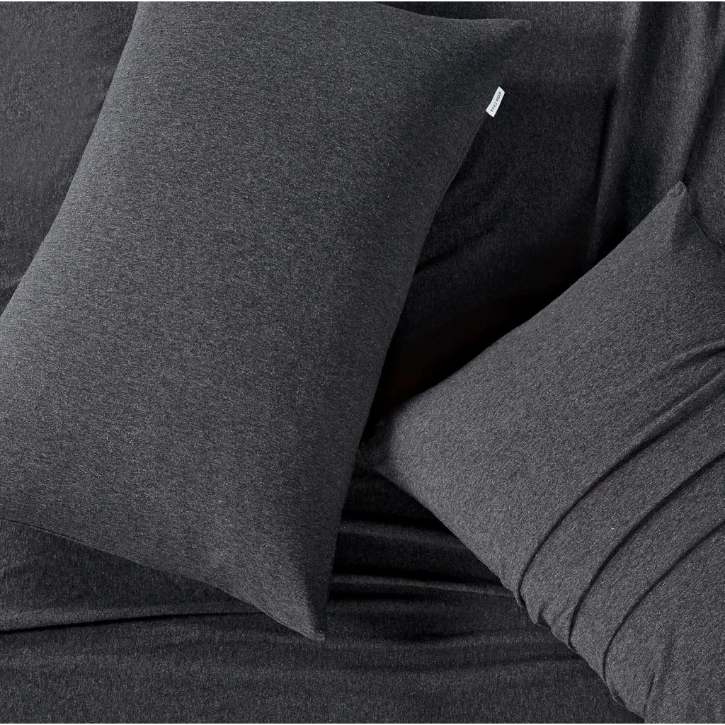 Pillowcase Set of 2 100% Jersey Cotton Soft Breathable