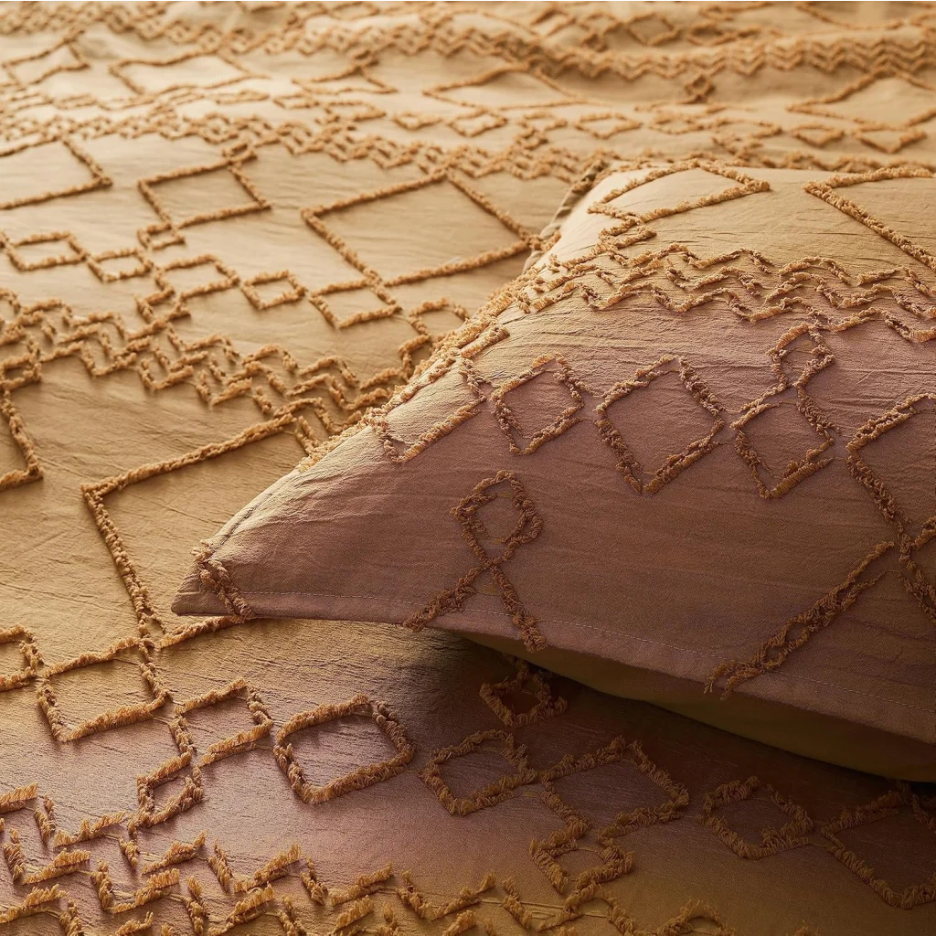 Pillowcase Set of 2 100% Premium Microfibre Tufted