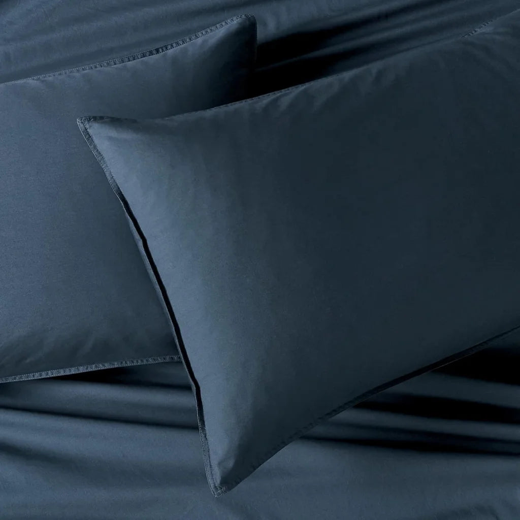 Pillowcase Set of 2 Vintage Washed 100% Cotton Luxurious