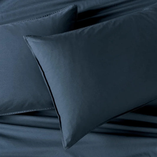 Pillowcase Set of 2 Vintage Washed 100% Cotton Luxurious