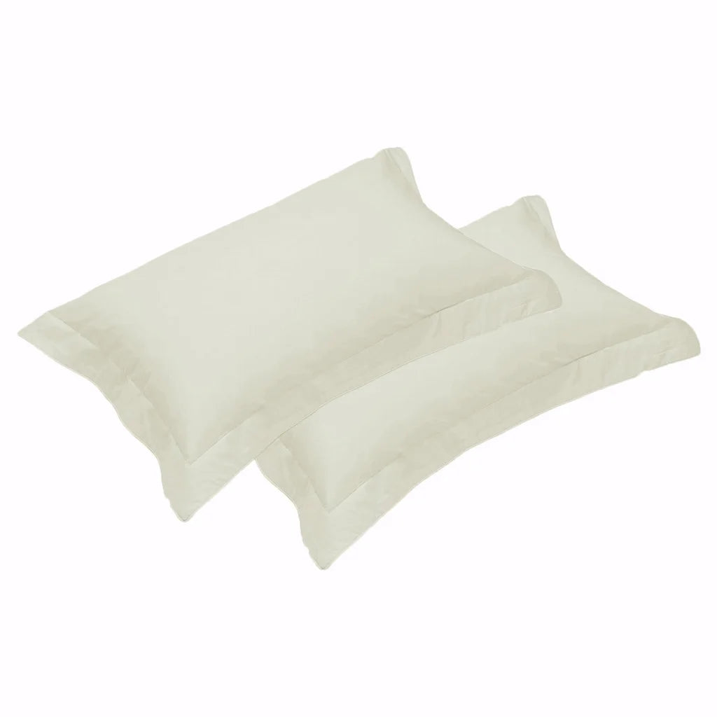 Pillowcases 500TC Pair of Egyptian Cotton Tailored Standard