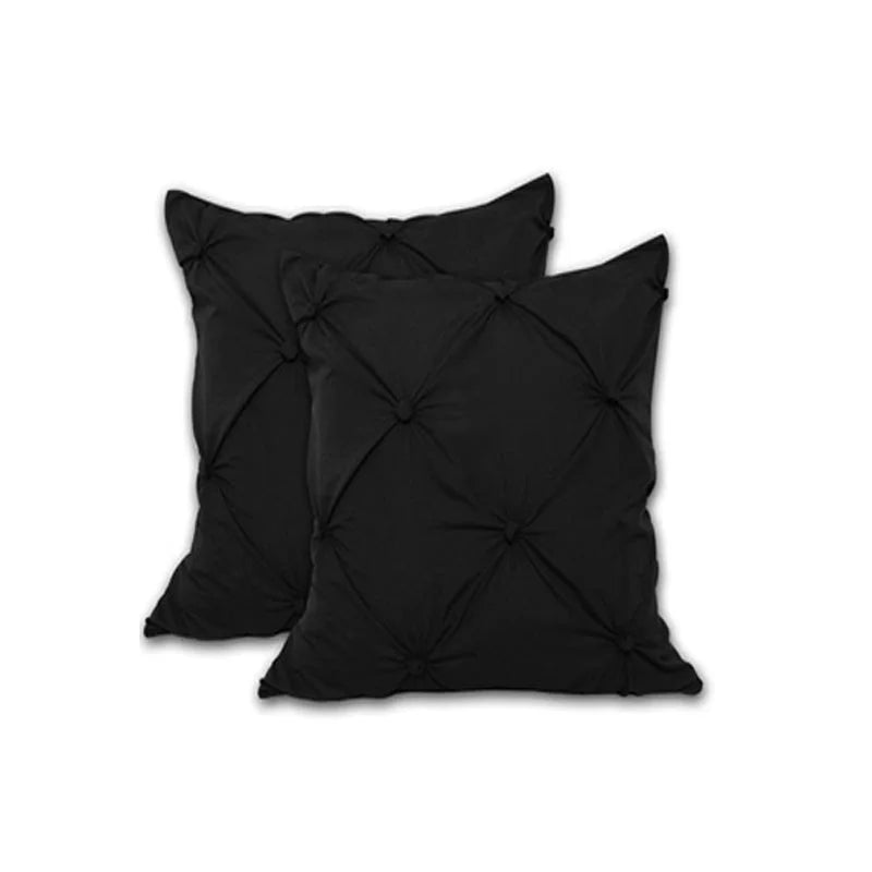 Pillowcases Accessorize 2-Piece Puffy European - Black