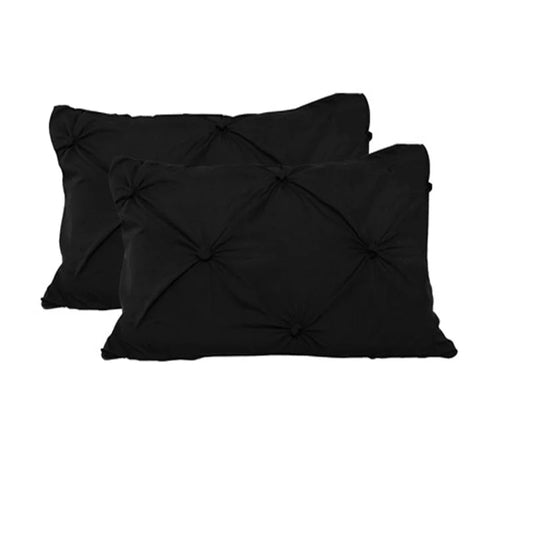 Pillowcases Accessorize 2-Piece Puffy Standard - Black