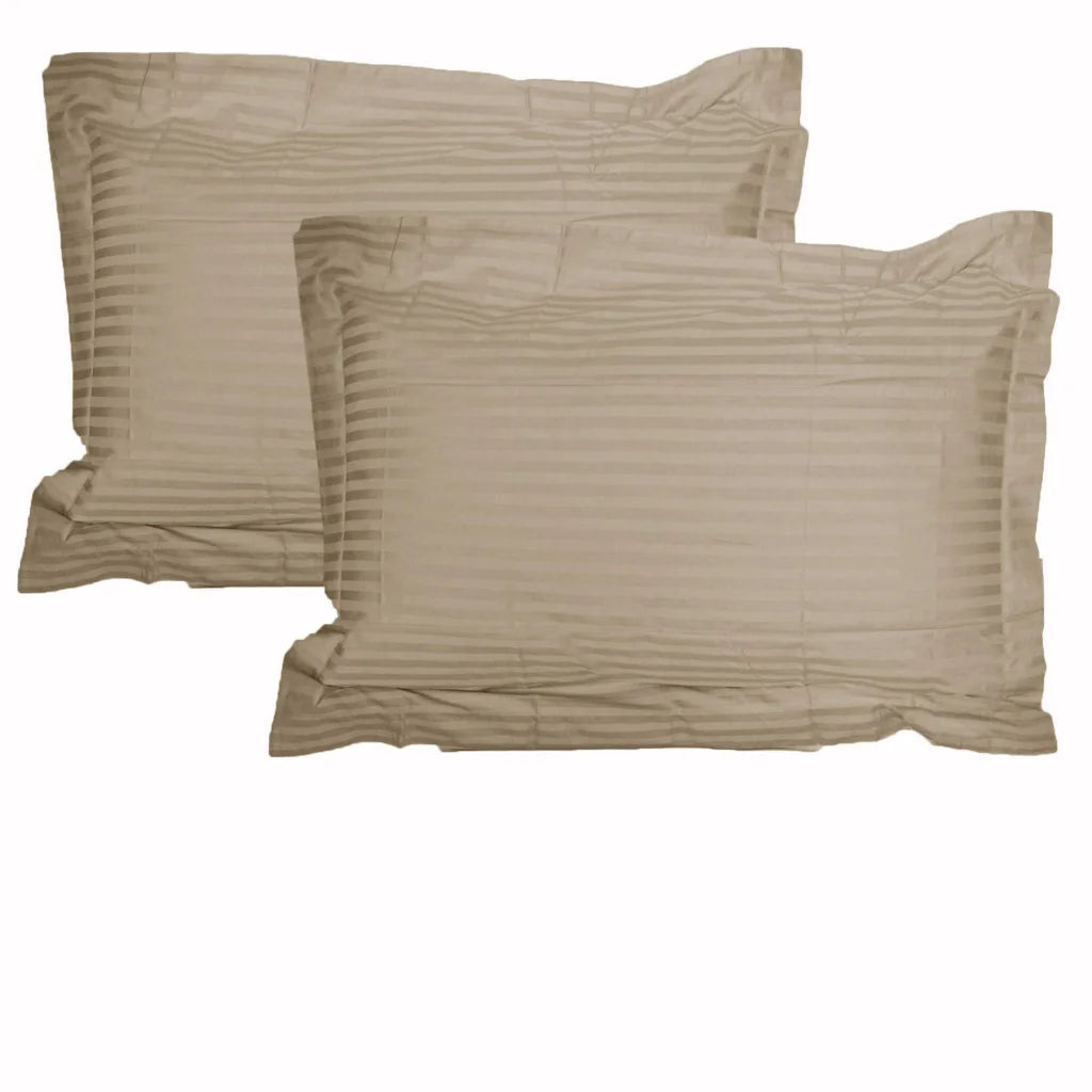 Pillowcases Accessorize 325TC Pair Stripe Jumbo/Queen