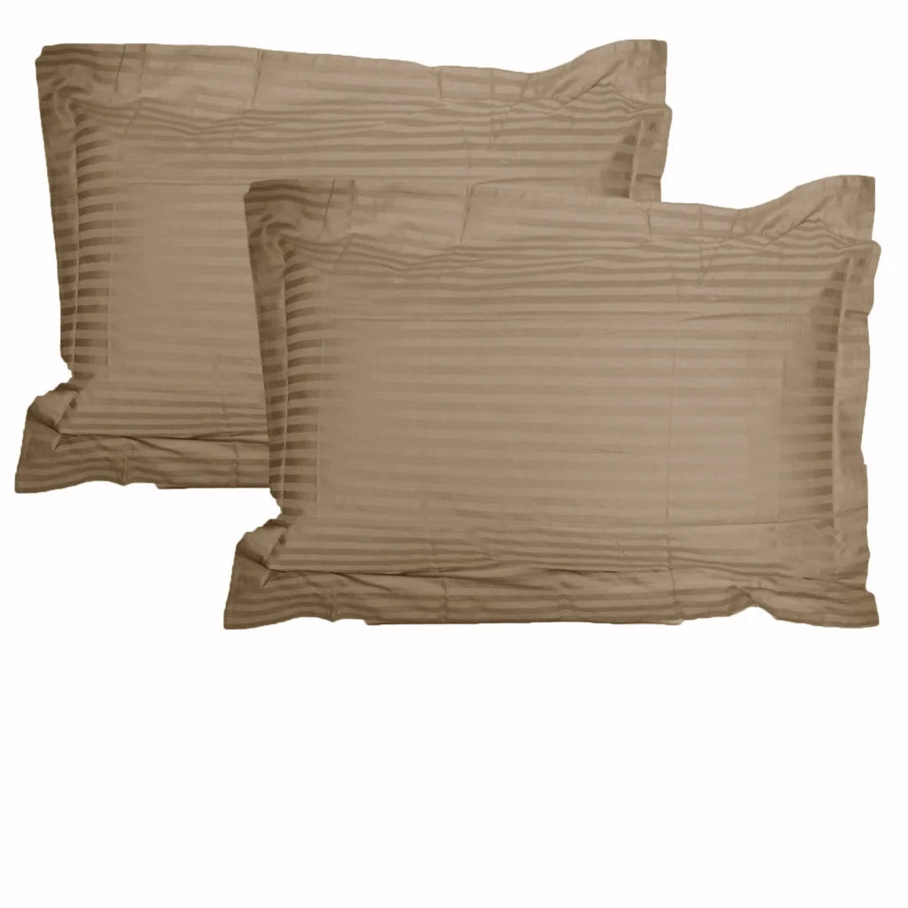 Pillowcases Accessorize 325TC Pair Stripe Jumbo/Queen