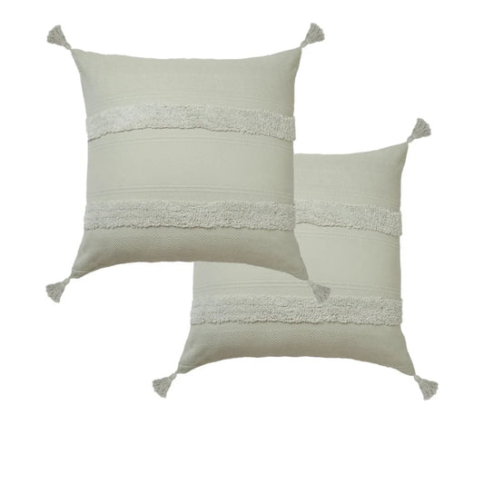 Pillowcases Accessorize Pair Indra Cotton Tassel European