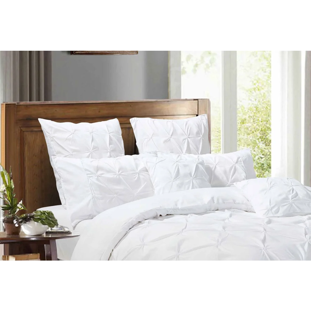 Pillowcases Diamond Pintuck Premium Ultra Soft Queen Size