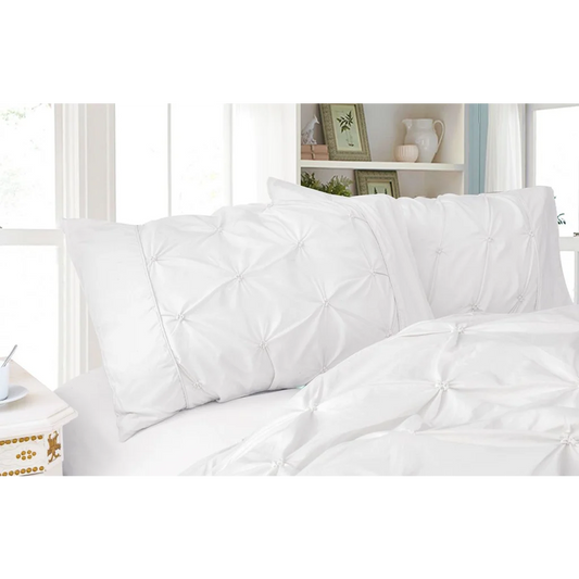 Pillowcases Diamond Pintuck Premium Ultra Soft Standard
