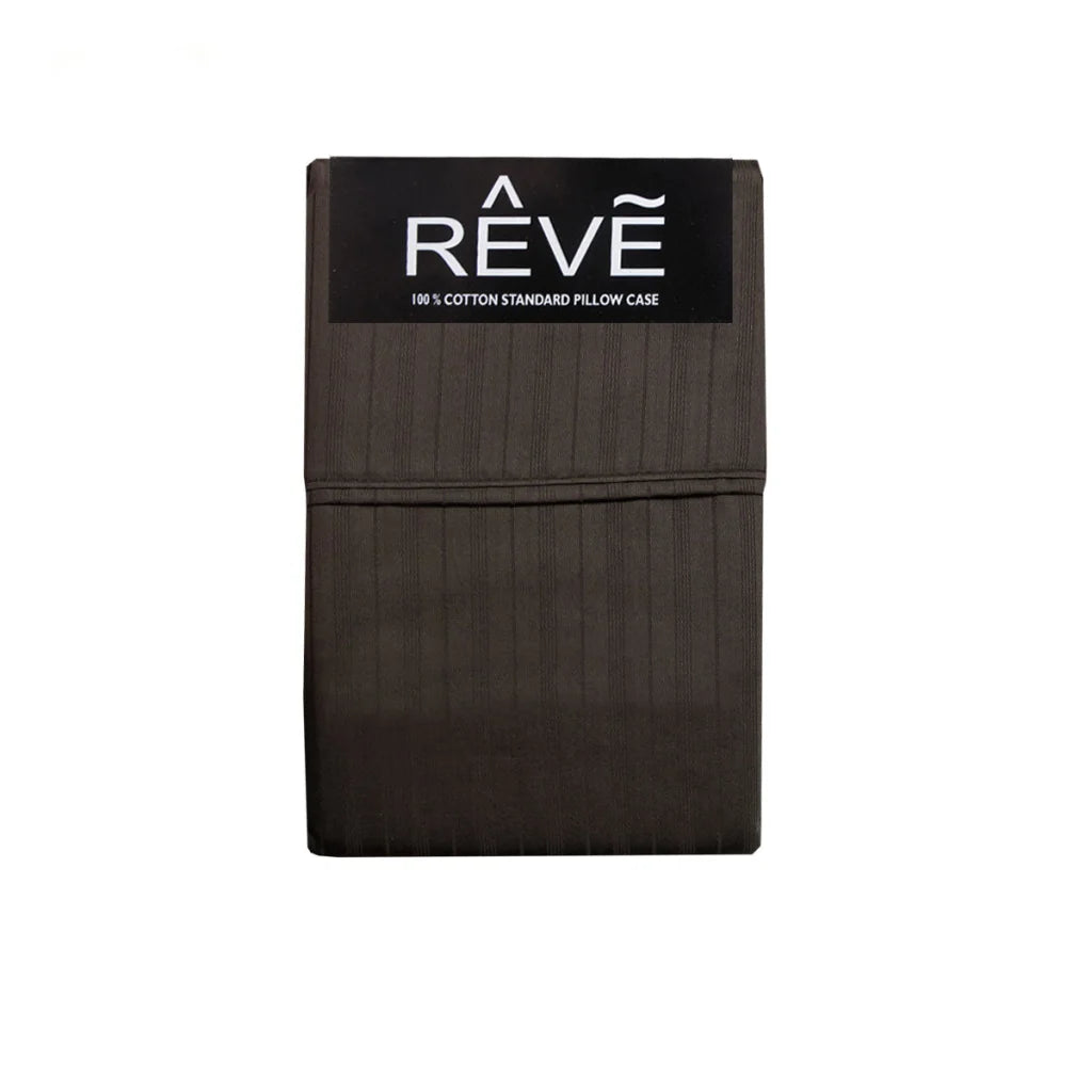 Pillowcases Reve 100% Cotton Standard Pair Multistripe
