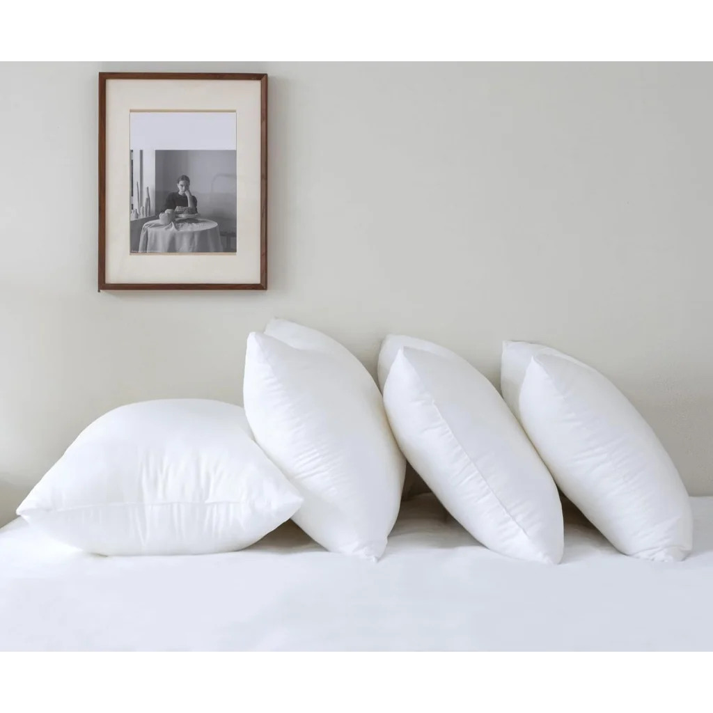 Pillows 4 Pack Luxury Plush Down Microfibre Medium Firm