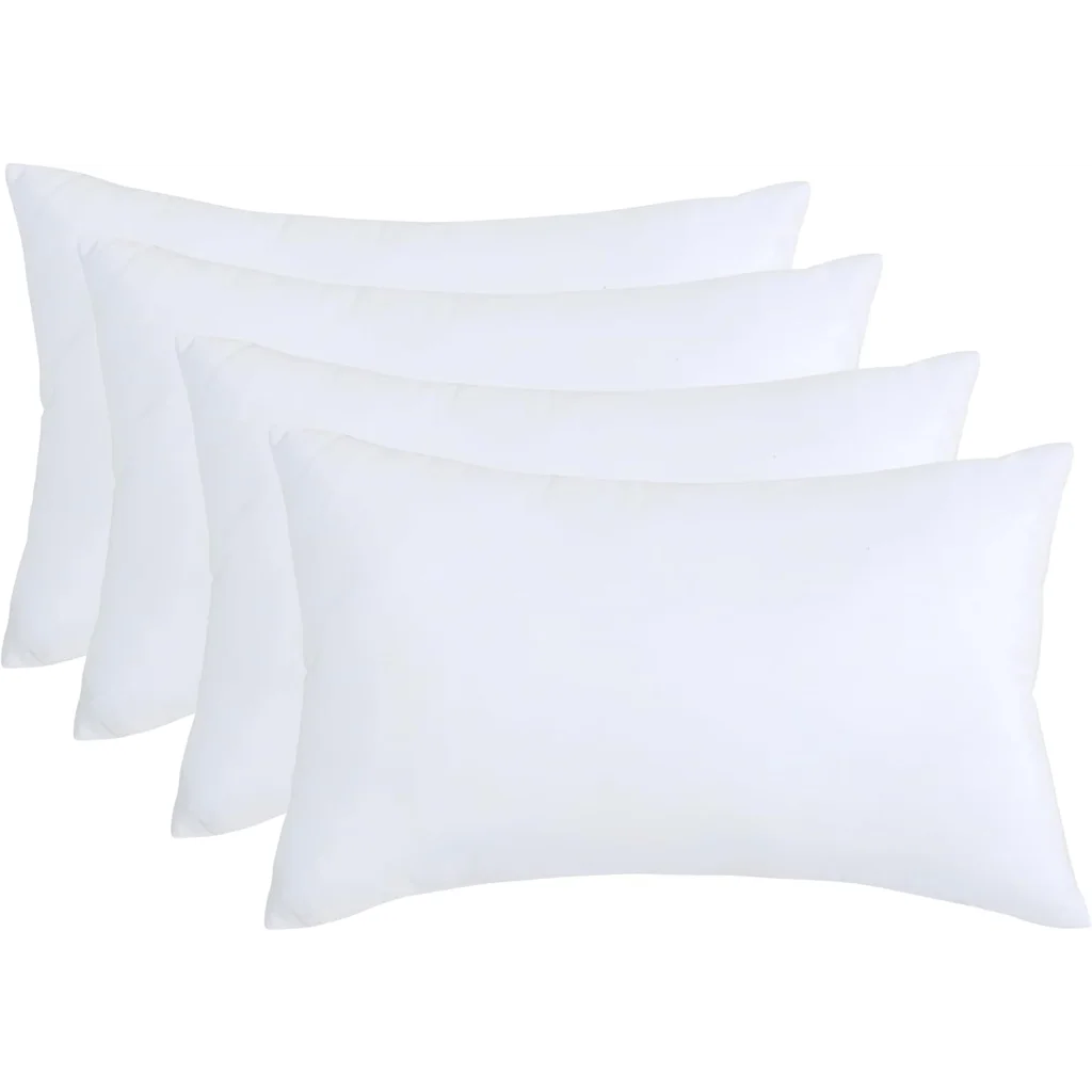 Pillows 4 Pack Luxury Plush Down Microfibre Medium Firm