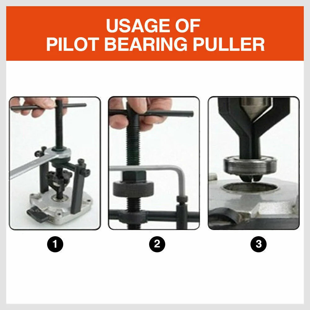 Pilot Bearing Puller Remover Heavy Duty 3 Jaws Bushing Gear