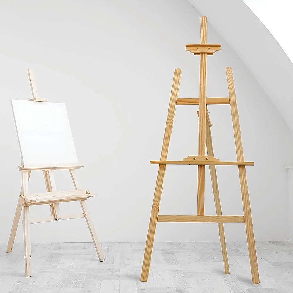 Pine Wood Easel Artist Art Display Painting Stand for Shop