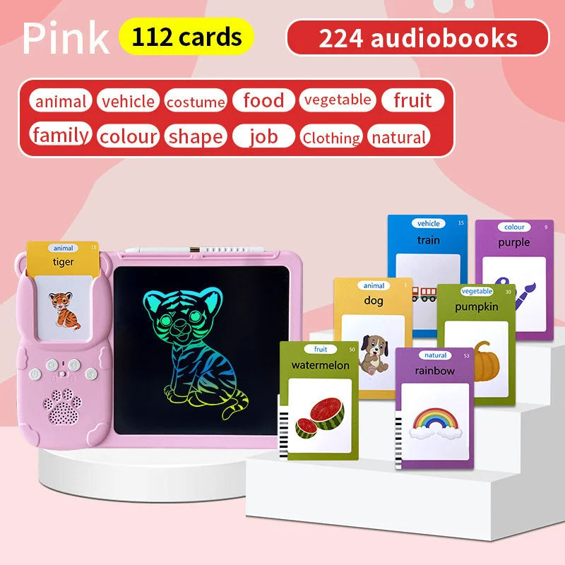 Pink (112 cards pure English) Kids Interactive Early
