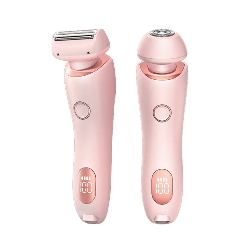 Pink 2-in-1 Electric Razor for Women - Multifunctional