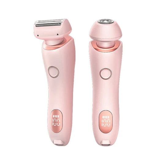 Pink 2-in-1 Electric Razor for Women - Multifunctional