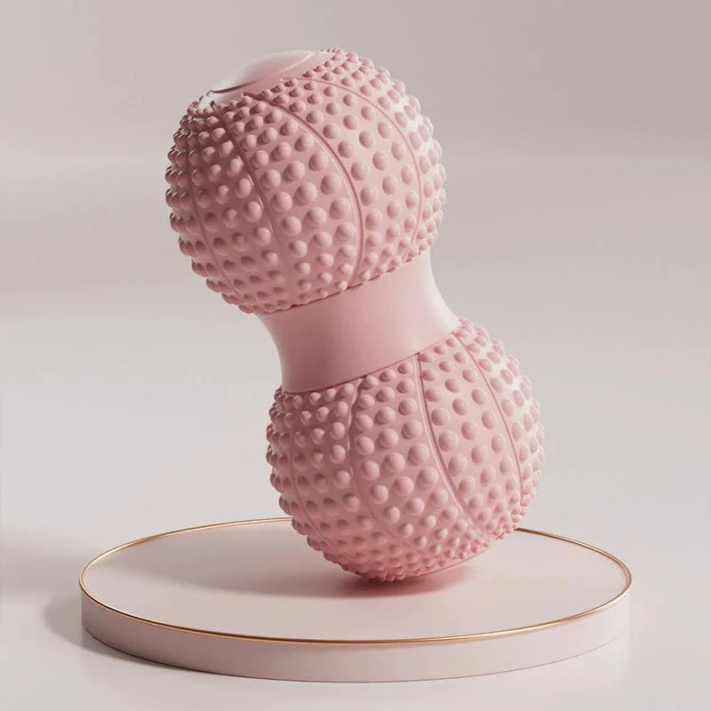 Pink 2pcs Fascia Ball Foot Arch Massager Peanut Ball