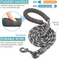 Pink 3-in-1 Tangle-Free Dog Leash for 1-3 Dogs - Heavy Duty