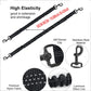 Pink 3-in-1 Tangle-Free Dog Leash for 1-3 Dogs - Heavy Duty