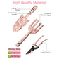 Pink 3-Piece Floral Print Garden Tool Set – Carbon Steel