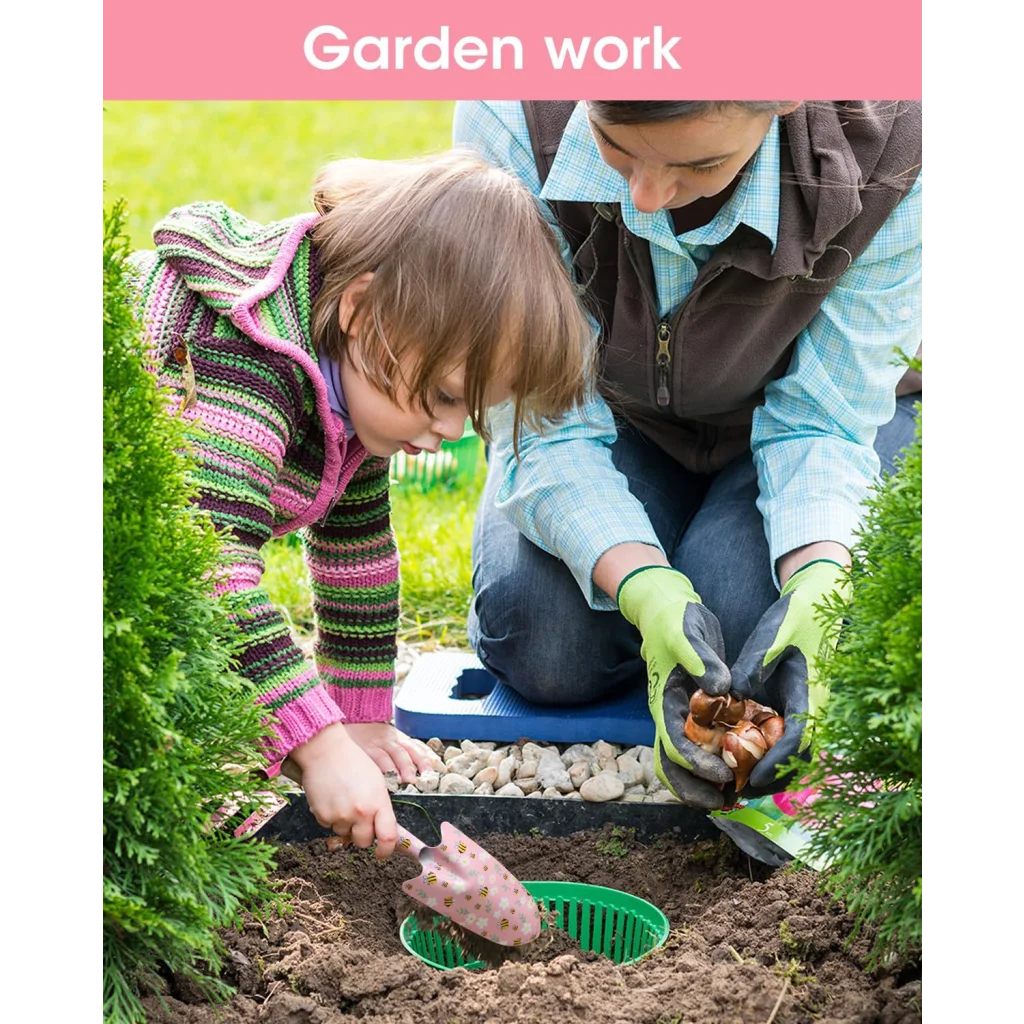 Pink 3-Piece Floral Print Garden Tool Set – Carbon Steel