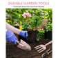 Pink 3-Piece Floral Print Garden Tool Set – Carbon Steel
